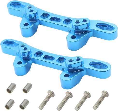 HOBOHY 2 قطعة من الألومنيوم الأمامي/الخلفي لبرج الصدمات لـ Tamiya RC Car TT-02 TT-02D TT-02R 54947 ترقيات الهيكل استبدال الأجزاء (قطعتان) in Saudi Arabia