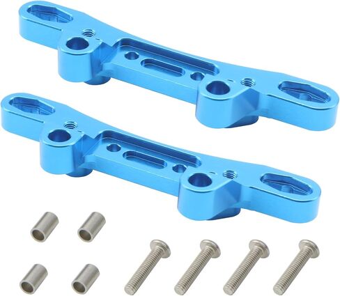 HOBOHY 2 قطعة من الألومنيوم الأمامي/الخلفي لبرج الصدمات لـ Tamiya RC Car TT-02 TT-02D TT-02R 54947 ترقيات الهيكل استبدال الأجزاء (قطعتان) in Saudi Arabia
