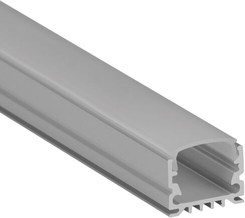 LEDPROFILES 5-pack 8ft (2.4Meter) Spotless LED Aluminum Channel with Frosted Flat Diffuser, End Caps and Mounting Accessories - 961 Series - LED Profile Extrusion Upto 16mm/0.63" wide LED Strip Lights in Saudi Arabia