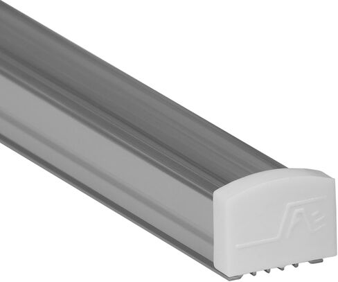 LEDPROFILES 5-pack 8ft (2.4Meter) Spotless LED Aluminum Channel with Frosted Flat Diffuser, End Caps and Mounting Accessories - 961 Series - LED Profile Extrusion Upto 16mm/0.63" wide LED Strip Lights in Saudi Arabia