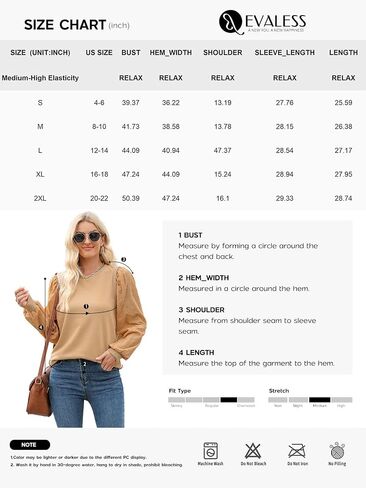 EVALESS Sweatshirt for Women Casual Long Sleeve Hollow Out Lace Embroidered Pullover Tops Loose Fit Crewneck Shirts in Saudi Arabia