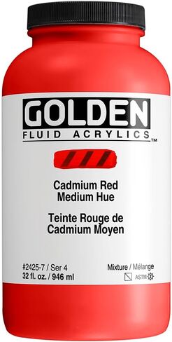 Golden Fluid Acrylic Paint 1 Ounce-Pyrrole Red Light in Saudi Arabia