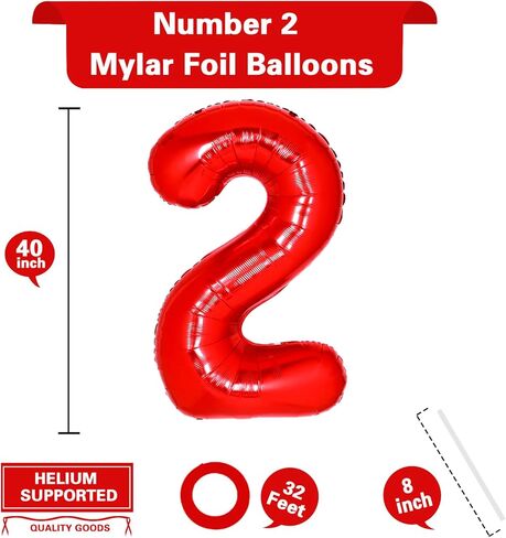 Number Balloon Red-2 in Kuwait