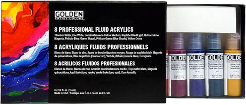 Golden Fluid Acrylic Paint 1 Ounce-Pyrrole Red Light in Saudi Arabia
