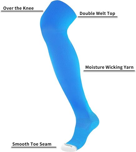 Elite Baseball/Softball Socks Over The Knee, Extra Long Football Socks in Kuwait
