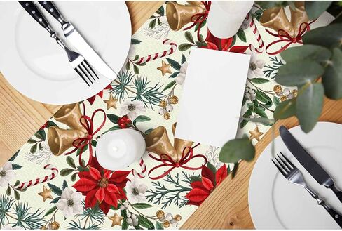 HOSNYE Table Runner Abstract African Geometric Patterns,Cotton Linen Table Runner Decoration for Kitchen Family Dinner Table Holiday Party Farmhouse Style 13 x 72 Inch in Saudi Arabia