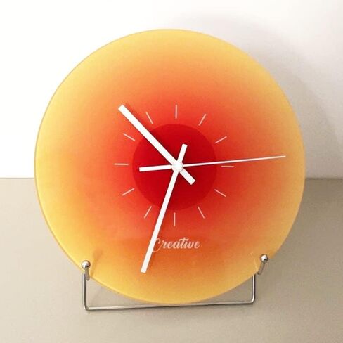 Blue Sunset Modern Wall Clock Silent Battery Operated Large Size Decorative Wall Clock Home for Living Room Decoration (Blue) in Saudi Arabia