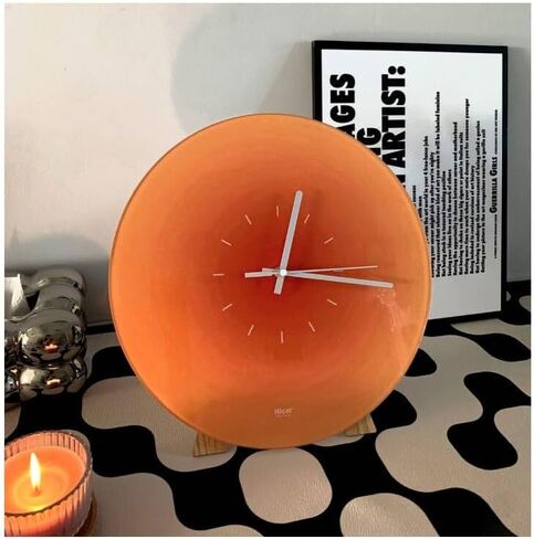 Blue Sunset Modern Wall Clock Silent Battery Operated Large Size Decorative Wall Clock Home for Living Room Decoration (Blue) in Saudi Arabia