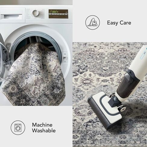 EVERGRACE Moroccan Area Rug 3x5, Soft Fuzzy Boho Faux Wool Rugs Washable Anti Slip Small Carpet Rug for Entryway Bedroom Living Room Hallway Kitchen Dining Room and Laundry Room, Cream in Kuwait