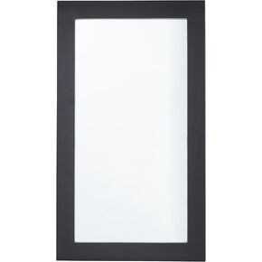 Deco 79 Wooden Room Wall Mirror Minimalistic Entryway Mirror, Wall Mounted Mirror 24" x 1" x 42", Black