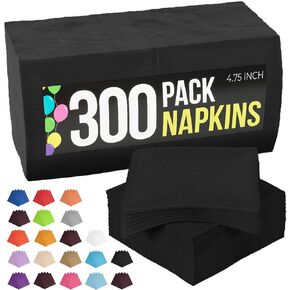 300 Pack Dark Blue Paper Napkins Disposable, 2 Ply Party Napkins, Dark Blue Disposable Napkins, Fun Napkins Everyday – Dark Blue Napkins Great As Luncheon Napkins Or Dinner Napkins Paper Exquisite