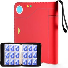 Tombert 9-Pocket 720 Card TCG Binder متوافق مع PTCG، حقيبة حمل بطاقات الأكمام لبطاقات البيسبول، MTCG، إلخ.