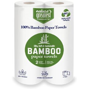 Nature's Greatest Foods Paper Kitchen Towels, 2 Rolls, 2-Ply