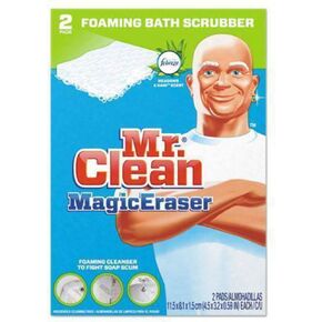 Mr. Clean PAG27141 Magic Eraser Bathroom Scrubber 2 per Box, White