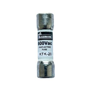 New OEM KTK-20 KTK-20A 600Vac Fast Acting Fuse, Pack of 10