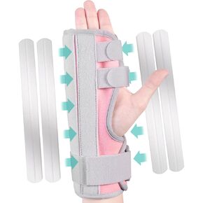 Trigger Finger Splint,Hand Brace with Finger Support,Right or Left Adjustable Hand Brace - Straightening for Trigger Finger, Injury, Fracture(BLACK)