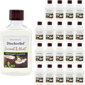 Travel Size Mouthwash Coconut & Peppermint Flavor - Classic Original No Alcohol Portable Refreshing Mouthwash, 50ml/1.69oz (20Pack) in Kuwait