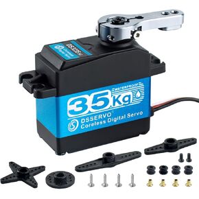 Hosyond DS3235 35kg Digital RC Servo High Torque All Metal Gear Coreless Motor Waterproof Servo Motors for RC Robot, Car, Truck (Control Angle 270°)