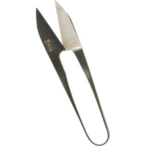 Kotobuki Traditional Japanese Thread Scissors, Black Finish with Short Blade