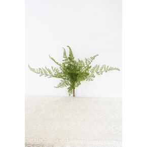 12'' UV Protected Green Fern Artificial Bush Indoor/Outdoor Greenery Set of 3 (Maidenhair Fern x3)