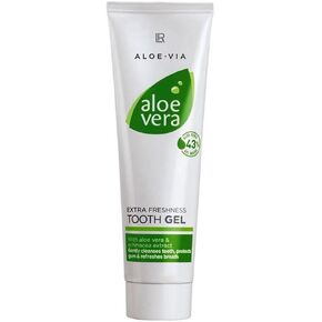 Aloe Vera Tooth Gel - Extra Freshness Flouride-Free Toothpaste by LR of Germany - 100 Ml - Active dental cleaning with Echinacea (1)