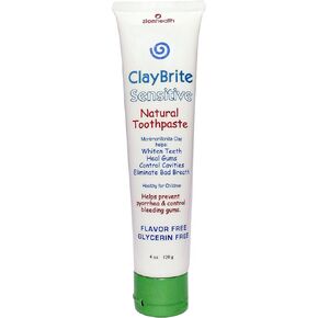 Claybrite natural toothpaste for SENSITIVE GUMS & TEETH - Non-Fluoride