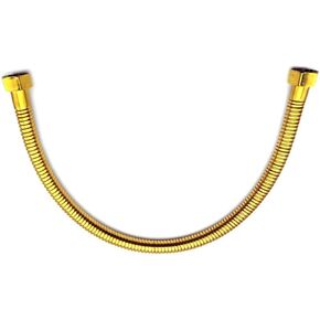 Plumbing Pipe,Golden Plumbing Hose 1/2 Angle Valve Connector, Stainless Steel Gold Toilet Hose for Bathroom Length 50cm (Color : Gold)