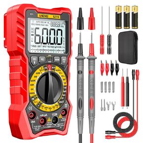جهاز اختبار رقمي متعدد ANENG 6000 عدد TRMS مقياس الفولتميتر التلقائي، مقياس أوم أمبير يقيس NCV، تيار تيار متردد/تيار مستمر، الجهد الكهربي، الاستمرارية، المقاومة، السعة، الثنائيات، دورة العمل، درجة الحرارة in Kuwait