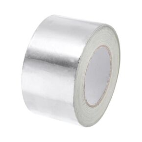 uxcell Aluminum Foil Tape 2 Inch x 20 Yards Silver High Temperature Tape for HVAC, Sealing, Patching Hot and Cold Air Ducts 1 Pcs