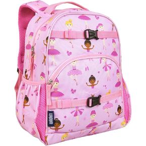 Wildkin ECO rPET Next Gen Backpack - 12L for Boys & Girls, Features Padded Back & Adjustable Strap, Durable Top Handle with Two Side Mesh Pocket Ideal for School & Travel - Ballerina