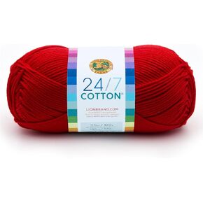 (3 Pack) Lion Brand Yarn 761-098 24/7 Cotton Yarn, Ecru in Saudi Arabia