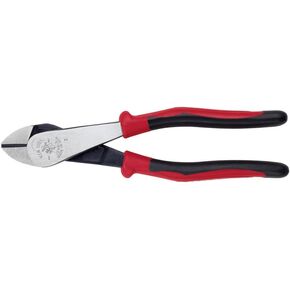 Klein Tools J248-8 Pliers, Made in USA, Diagonal Cutting Pliers with Angled Head, Short Jaws, High-Leverage Design, 8-Inch