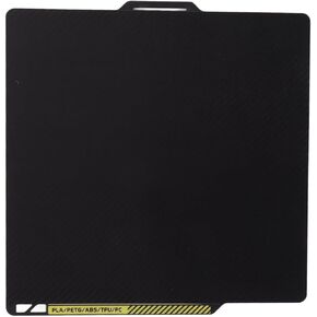 Sanpyl Smoothing Carbon Fiber Steel 3D Printer Build Plate PET, Compatible with PLA ABS PETG TPU PC, High Temperature Resistant, for P1P P1S X1 X1C X1 Carbon Combo
