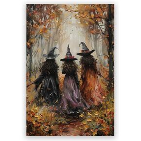 Mystic Gothic Wall Art Nature Witch Art Print dark academia Halloween Poster Vintage Witchy Home Decor For Living Room 8x12inch Unframed