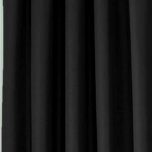 ECLIPSE Corinne Modern Blackout Thermal Rod Pocket Window Curtain for Bedroom or Living Room (1 Panel), 42" x 63", Grey in Saudi Arabia