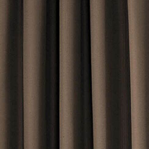 ECLIPSE Corinne Modern Blackout Thermal Rod Pocket Window Curtain for Bedroom or Living Room (1 Panel), 42" x 63", Grey in Saudi Arabia
