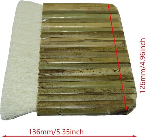 فرشاة شعر الأغنام PZRT، فرشاة هايك بمقبض من الخيزران مقاس 57 مم للألوان المائية والغسيل والرسم على السيراميك والفخار in Kuwait