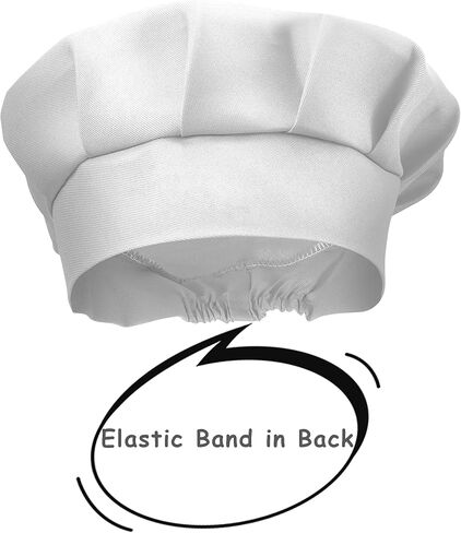 Kids Apron and Chef Hat Set, 24 Pieces Boys Girls Kids Apron with 2 Pockets Adjustable for Cooking Classroom Baking Painting, 6-13 Years, Multicolor in Kuwait