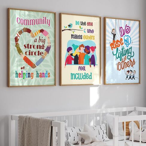 easykart labels Motivational Poster for Classroom - Set of 6 Growth Mindset Art Wall Posters, Inspirational Posters for Middle and High School Office Bedroom Decor Classroom Posters Elementary in Saudi Arabia