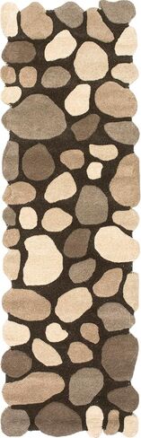 nuLOOM Hand Tufted Pebbles Runner Rug, 2' 6" x 6', Natural in Saudi Arabia