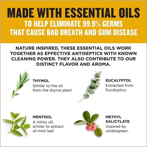 غسول الفم المطهر للبالغين من ليسترين، أصلي، 8 أونصة in Kuwait