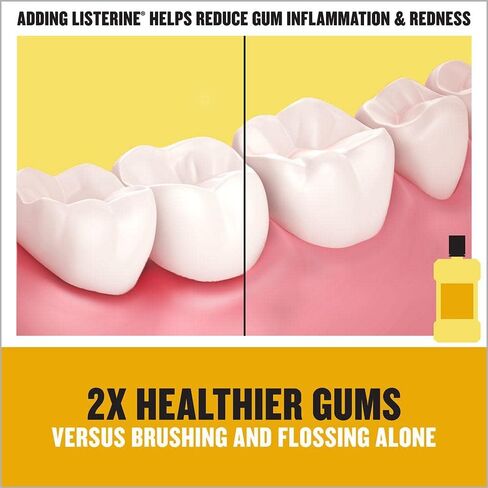 غسول الفم المطهر للبالغين من ليسترين، أصلي، 8 أونصة in Kuwait