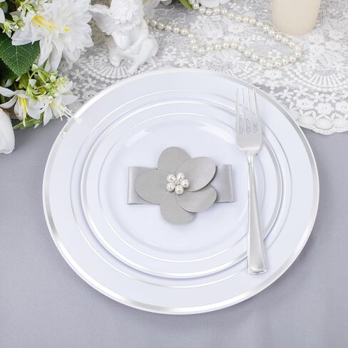 600 Pieces Gold Plastic Plates - Plastic Silverware Set(100 Guests), Gold Disposable Plates for Party, Dinnerware Set of 100 Dinner Plates,100 Salad Plates,100 Spoons,100 Knives,200 Gold Plastic Forks in Saudi Arabia