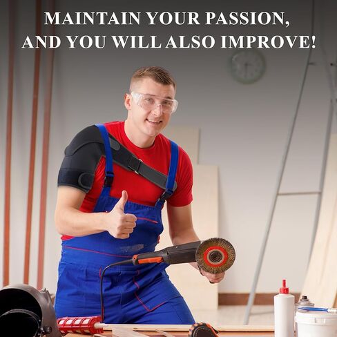 دعامة كتف مضغوطة قابلة للتعديل من C CRYSTAL LEMON للرجال: مثالية للأكتاف اليسرى واليمنى، وتتضمن جيبًا ملتفًا لحزمة الثلج، ودعم الكفة الدوارة وتخفيف آلام الكتف in Kuwait