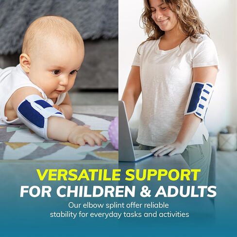 جهاز منع حركة الكوع للأطفال من BraceAbility - دعامة تقييد الذراع وجبيرة تمديد للحفاظ على الذراع مستقيمًا للأطفال الصغار/الأطفال/الأطفال (صغير) in Saudi Arabia