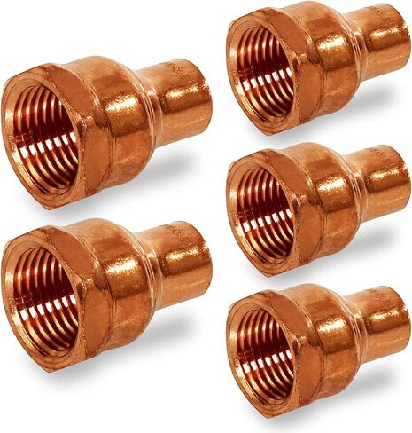 DDGA0120-5 Female Adapter Reducing Fitting Sweat x FIP Connections, 1/2 X 1/4, Copper in Saudi Arabia