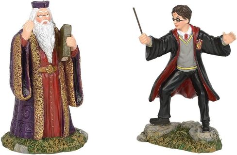 Department56 Potter Village Accessories Harry and Headmaster Figurine Set, 3.15", Multicolor, 2 Count in Saudi Arabia