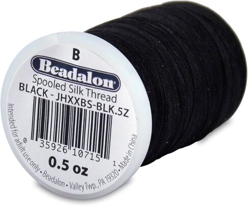 Beadalon White Silk Thread Size E .013 Inches in Saudi Arabia