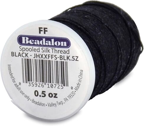 Beadalon White Silk Thread Size E .013 Inches in Saudi Arabia