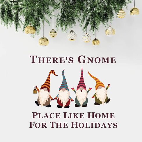 Christmas Gnomes Wall Decals, Christmas Window Clings Gnome for Happy Holidays Stickers, 4 Cute Xmas Holiday Home Office Decor for Kids Wall Decals Home Office in Saudi Arabia